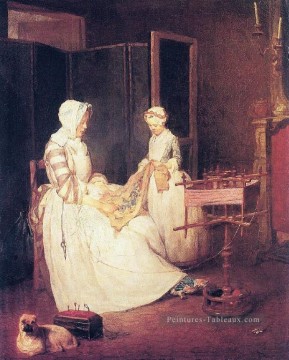 DMum Jean Baptiste Simeon Chardin Peinture à l'huile